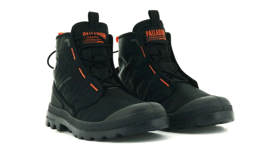 Men * | Palladium Pampa Travel Lite New Threads Black