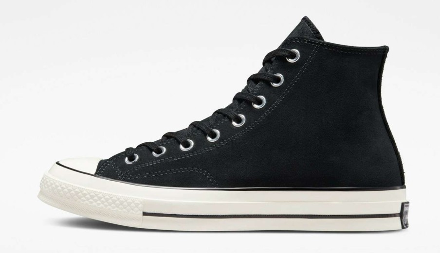 Men * | Converse Chuck 70 Suede Cheap Black