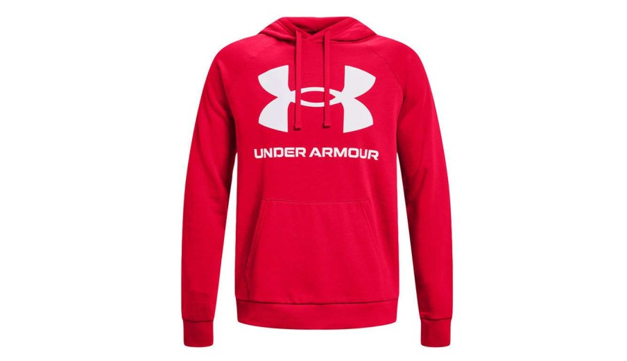 Clothing * | Under Armour Rival Fleece Big Logo Hoodie Reliable Quality Red