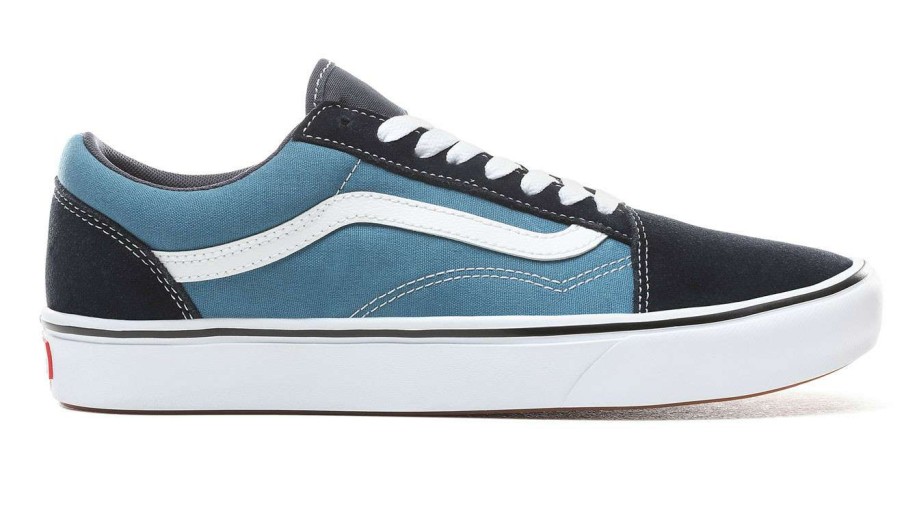 Men * | Vans Ua Comfycush Old Skool Fire Sale Blue