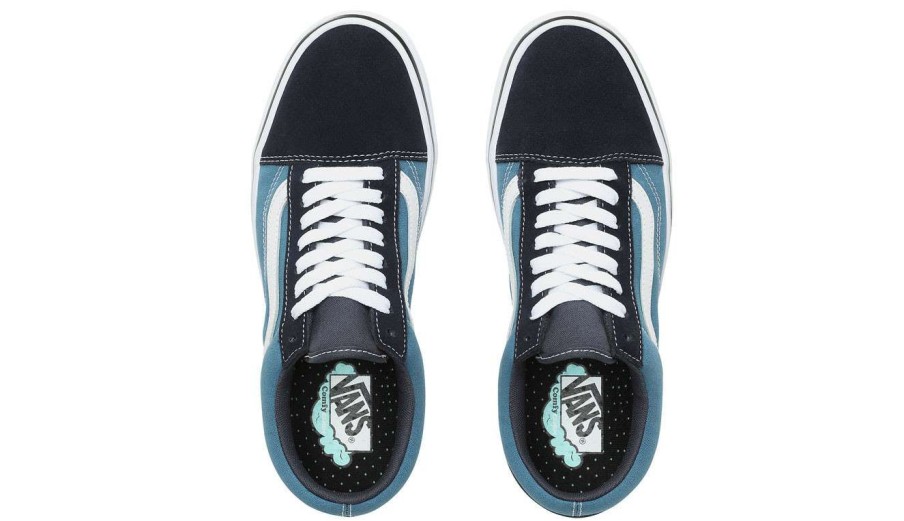 Men * | Vans Ua Comfycush Old Skool Fire Sale Blue