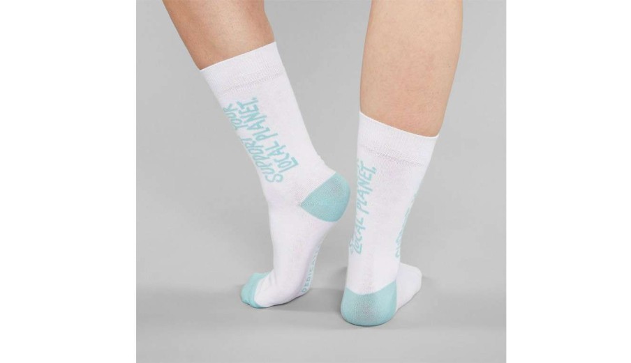 Clothing * | Dedicated Socks Sigtuna Local Planet Best Price White