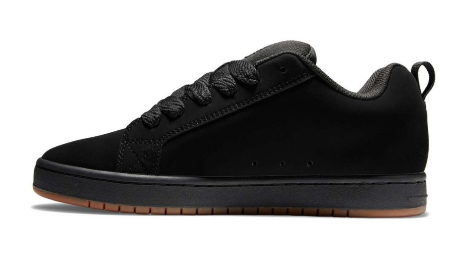 Men * | Dc Shoes Court Graffik Leather Special Style Black