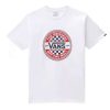 Clothing * | Vans Circle Checker Ss Tee Discount White