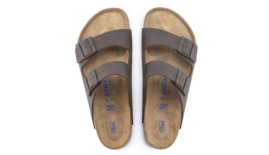 Men * | Birkenstock Arizona Soft Footbed Narrow Fit Original Brown