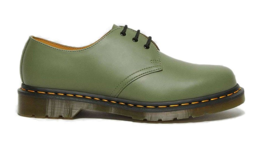 Men * | Dr. Martens 1461 Smooth Leather Shoes Excellent Quality Green