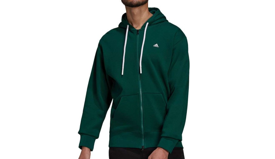 Clothing * | Adidas Sportswear Comfy & Chill Full Zip Hoodie M Adidas Originals Exquisite Gifts Green