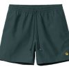 Clothing * | Carhartt Wip Chase Swim Trunk Fire Sale Green