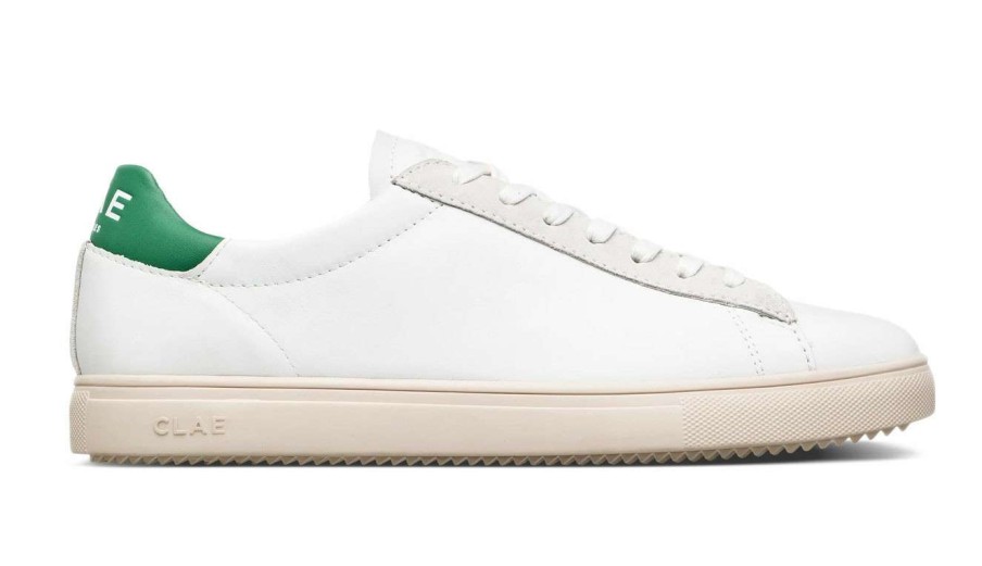 Men * | Clae Bradley California Leather Pine Green Cheaper White