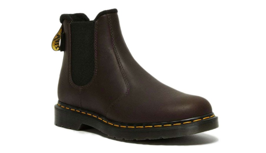 Men * | Dr. Martens 2976 Warmwair Valor Wp Leather Chelsea Boot Hot Selling Brown