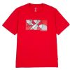 Clothing * | Converse Court Mosaic Tee Exclusive Red