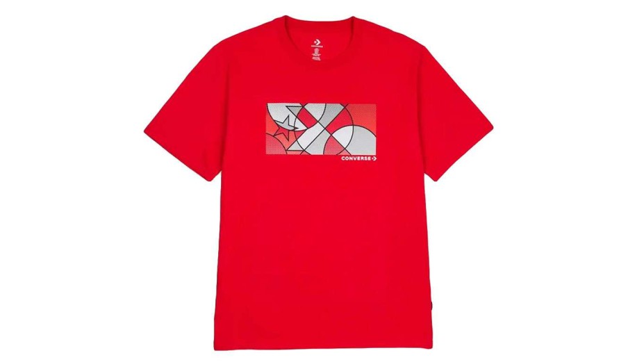 Clothing * | Converse Court Mosaic Tee Exclusive Red