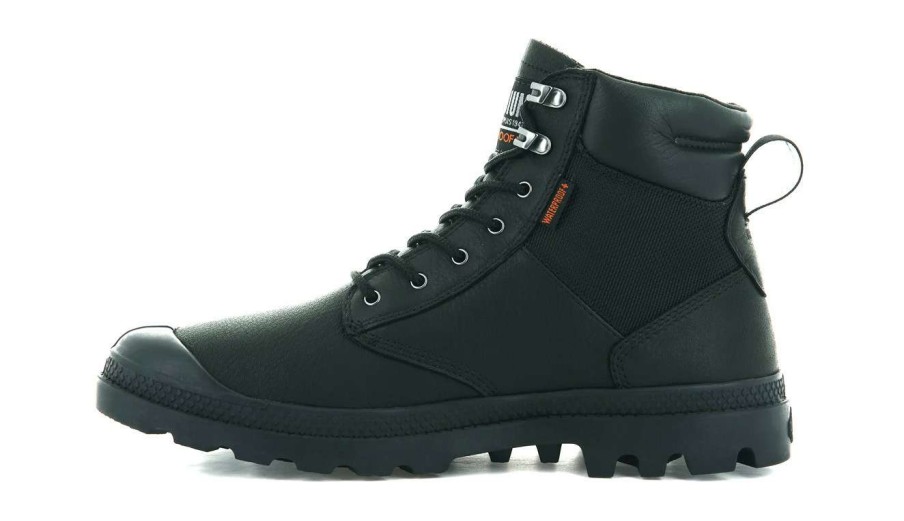 Men * | Palladium Pampa Shield Wp + Lth Top Sellers Black