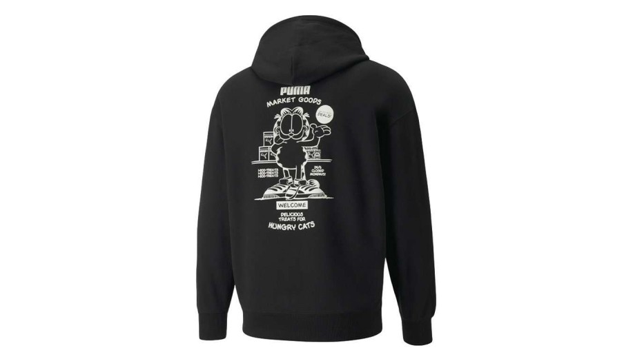 Clothing * | Puma X Garfield Men'S Hoodie New Threads Black