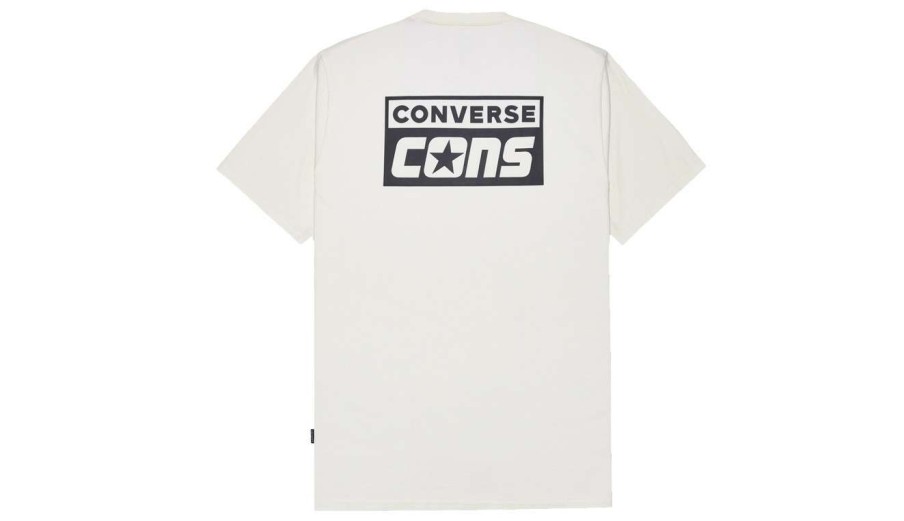 Clothing * | Converse Cons Short Sleeve Tee Outlet White