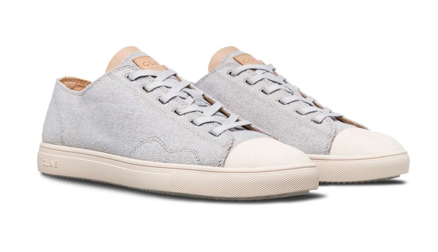 Men * | Clae Herbie Textile Micro Recycled Terry Crazy Deals Grey