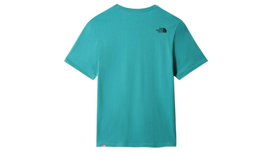 Clothing * | The North Face M S/S Easy Tee Best Sale Turquoise