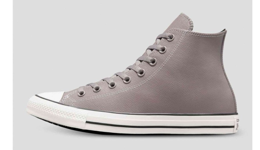 Men * | Converse Chuck Taylor All Star Embossed Leather Wholesale Grey