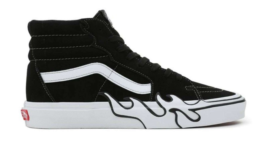 Men * | Vans Sk8-Hi Flame Gray Cheaper Black