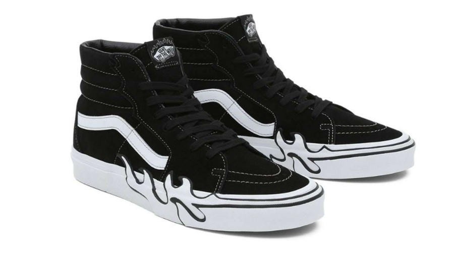 Men * | Vans Sk8-Hi Flame Gray Cheaper Black