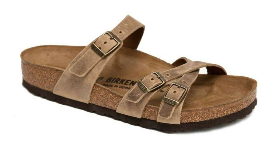 Men * | Birkenstock Franca Fl Tabacco Brown Regular Fit Hot Sell Light Brown