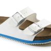 Men * | Birkenstock Arizona Supr Grip Prof Regular Fit Outlet White