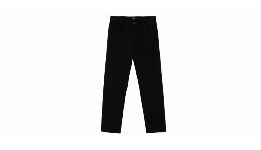 Clothing * | Vans Mn Relaxed Denim Trousers Discount Store Black