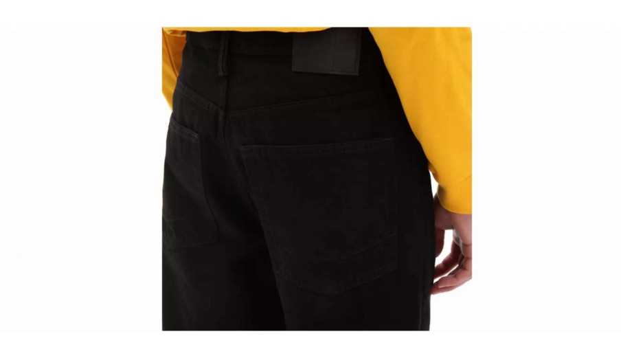 Clothing * | Vans Mn Relaxed Denim Trousers Discount Store Black