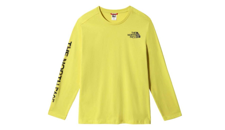 Clothing * | The North Face M Coordinates L/S Tee Acid Reliable Quality Yellow